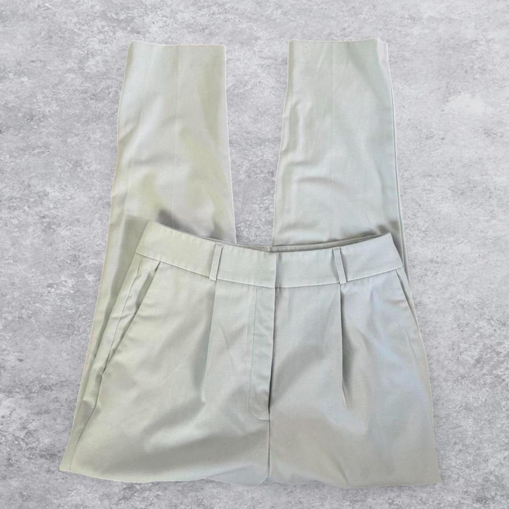 Alex Marie Womens Light Blue Pleated High Rise Tapered Dress Pants Size 8
